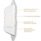 Medisana HU 662 Wärmeunterbett 61220, Heizdecke mit 6 Temperaturstufen und 2 Wärmezonen, Größe 1,50 x 0,80 m, Überhitzungsschutz , waschbar - 5