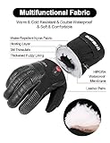 INBIKE Akku Beheizbare Handschuhe Damen Herren Kinder Motorrad Skihandschuhe Winter Beheizte Ski Hnadschuhe mit Heizung Schwarz S - 3