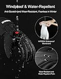 INBIKE Akku Beheizbare Handschuhe Damen Herren Kinder Motorrad Skihandschuhe Winter Beheizte Ski Hnadschuhe mit Heizung Schwarz S - 4