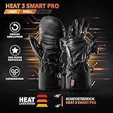 THE HEAT COMPANY – Heat 3 SMART PRO – Die Handschuh Innovation – Fingerhandschuhe und Fäustling in Einem – No.1 Fotohandschuhe, Outdoor, Skifahren – Schwarz, Größe 8, Damen, Herren - 2