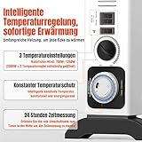 Elektroheizung Energiesparend 2000W mit Turbo-Ventilator, 24 Stunden Timer Konvektor Heizung Elektrisch, 3 Stufen Heizstufen Elektrische Heizgeräte,Geeignet für Wohnzimmer, Schlafzimmer,Büro,Mia&Coco - 3