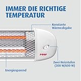 Reer Wickeltischstrahler EasyHeat, Wand-Heizstrahler, Wärmelampe fürs Baby, kompaktes Design, weiß, 1 Stück (1er Pack) - 4