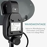 Navaris Baby Heizstrahler Wärmelampe mit Standfuß - 3 Stufen Wickeltisch Wärme Lampe mit Stand - Abschaltautomatik höhenverstellbar in Schwarz - 7